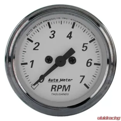 AutoMeter GAUGE; TACHOMETER; 2 1/16in.; 7K RPM; IN-DASH; AMERICAN PLATINUM - 1994