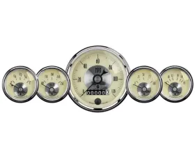 AutoMeter GAUGE KIT; 5 PC; 3 3/8in./2 1/16in.; ELEC SPEEDO W/WHEEL ODO; PRESTIGE ANTQ. IVO