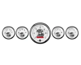 AutoMeter GAUGE KIT; 5 PC.; 3 3/8in./2 1/16in.; ELEC. SPEEDO W/LCD ODO; PRESTIGE PEARL