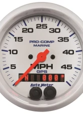 AutoMeter GAUGE; SPEEDOMETER; 3 3/8in.; 50MPH; GPS; MARINE WHITE                                     - 200635 - Image 3
