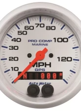 AutoMeter GAUGE; SPEEDOMETER; 3 3/8in.; 140MPH; GPS; MARINE WHITE                                     - 200638 - Image 3