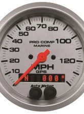AutoMeter GAUGE; SPEEDOMETER; 3 3/8in.; 140MPH; GPS; MARINE SILVER                                     - 200638-33 - Image 3