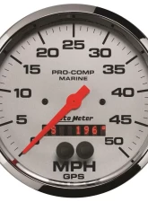 AutoMeter GAUGE; SPEEDOMETER; 5in.; 50MPH; GPS; MARINE CHROME                                     - 200644-35 - Image 3