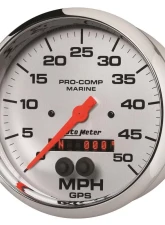AutoMeter GAUGE; SPEEDOMETER; 5in.; 50MPH; GPS; MARINE CHROME                                     - 200644-35 - Image 2