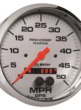 AutoMeter GAUGE; SPEEDOMETER; 5in.; 50MPH; GPS; MARINE CHROME                                     - 200644-35 - Image 3