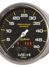 AutoMeter GAUGE; SPEEDOMETER; 5in.; 50MPH; GPS; MARINE CARBON FIBER                                     - 200644-40 - Image 2
