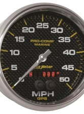 AutoMeter GAUGE; SPEEDOMETER; 5in.; 50MPH; GPS; MARINE CARBON FIBER                                     - 200644-40 - Image 3
