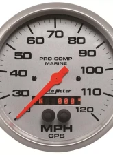 AutoMeter GAUGE; SPEEDOMETER; 5in.; 120MPH; GPS; MARINE SILVER                                     - 200646-33 - Image 3