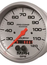 AutoMeter GAUGE; SPEEDOMETER; 5in.; 120MPH; GPS; MARINE SILVER                                     - 200646-33 - Image 2