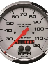 AutoMeter GAUGE; SPEEDOMETER; 5in.; 120MPH; GPS; MARINE CHROME                                     - 200646-35 - Image 3