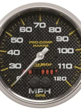 AutoMeter GAUGE; SPEEDOMETER; 5in.; 120MPH; GPS; MARINE CARBON FIBER                                     - 200646-40 - Image 3