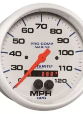 AutoMeter GAUGE; SPEEDOMETER; 5in.; 120MPH; GPS; MARINE WHITE                                     - 200646 - Image 3