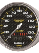 AutoMeter GAUGE; SPEEDOMETER; 5in.; 140MPH; GPS; MARINE CARBON FIBER                                     - 200647-40 - Image 2