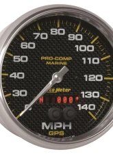 AutoMeter GAUGE; SPEEDOMETER; 5in.; 140MPH; GPS; MARINE CARBON FIBER                                     - 200647-40 - Image 3