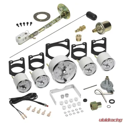 AutoMeter GAUGE KIT; 5 PC.; 3 3/8in./2 1/16in.; ELEC. SPEEDO W/LCD ODO; PRESTIGE PEARL - 2006