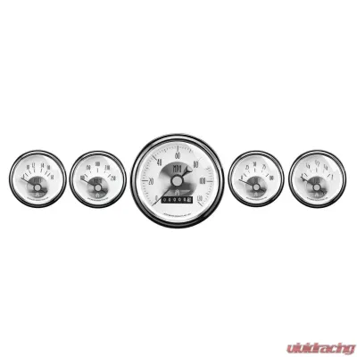 AutoMeter GAUGE KIT; 5 PC.; 3 3/8in./2 1/16in.; ELEC. SPEEDO W/WHEEL ODO; PRESTIGE PEARL - 2007