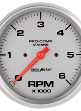 AutoMeter GAUGE; TACHOMETER; 5in.; 6K RPM; MARINE SILVER                                     - 200750-33 - Image 3