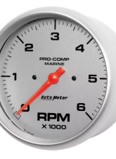AutoMeter GAUGE; TACHOMETER; 5in.; 6K RPM; MARINE SILVER                                     - 200750-33 - Image 2