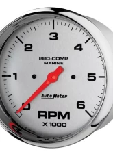 AutoMeter GAUGE; TACHOMETER; 5in.; 6K RPM; MARINE CHROME                                     - 200750-35 - Image 2