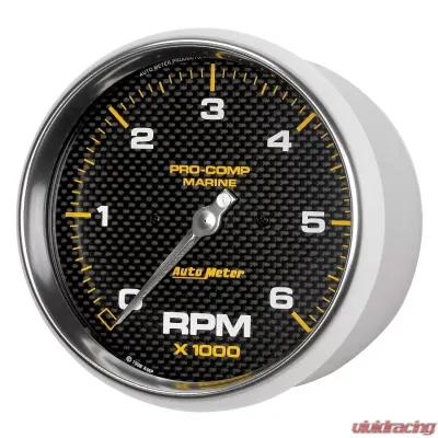 AutoMeter GAUGE; TACHOMETER; 5in.; 6K RPM; MARINE CARBON FIBER - 200750-40