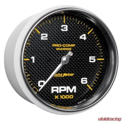 AutoMeter GAUGE; TACHOMETER; 5in.; 6K RPM; MARINE CARBON FIBER - 200750-40