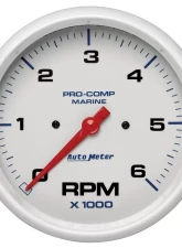 AutoMeter GAUGE; TACHOMETER; 5in.; 6K RPM; MARINE WHITE                                     - 200750 - Image 3