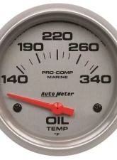 AutoMeter GAUGE; OIL TEMP; 2 5/8in.; 140-300deg.F; ELECTRIC; MARINE SILVER                                     - 200765-33 - Image 3