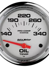 AutoMeter GAUGE; OIL TEMP; 2 5/8in.; 140-300deg.F; ELECTRIC; MARINE CHROME                                     - 200765-35 - Image 3