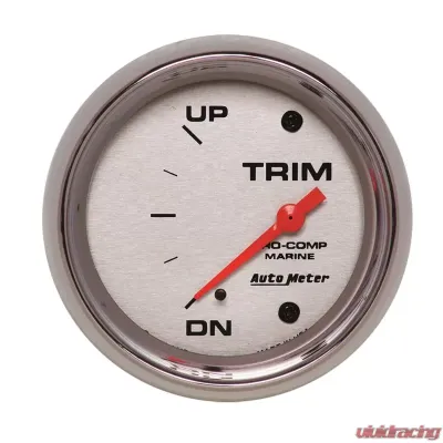 AutoMeter GAUGE; TRIM LEVEL; 2 5/8in.; 0ODOWN-90OUP; ELECTRIC; MARINE CHROME - 200767-35