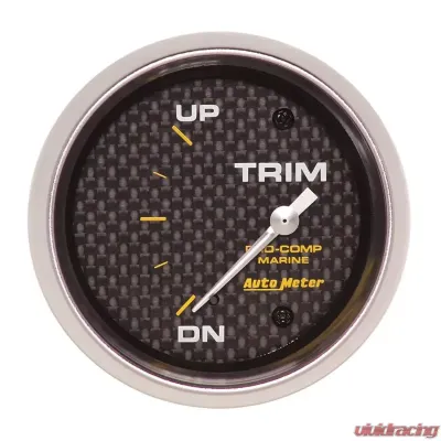 AutoMeter GAUGE; TRIM LEVEL; 2 5/8in.; 0ODOWN-90OUP; ELECTRIC; MARINE CARBON FIBER - 200767-40