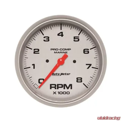 AutoMeter GAUGE; TACHOMETER; 5in.; 8K RPM; MARINE SILVER - 200797-33