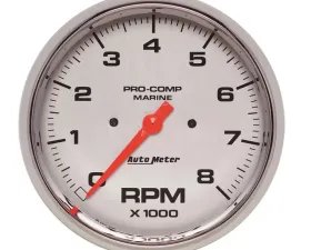 AutoMeter GAUGE; TACHOMETER; 5in.; 8K RPM; MARINE CHROME