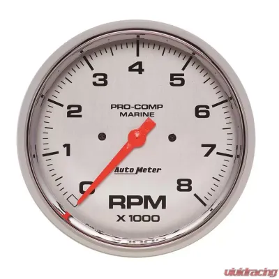 AutoMeter GAUGE; TACHOMETER; 5in.; 8K RPM; MARINE CHROME - 200797-35