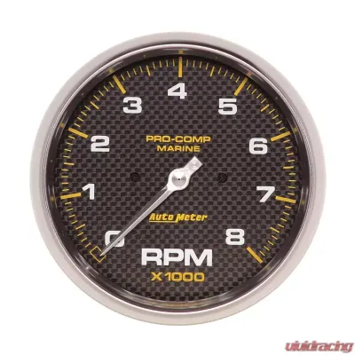 AutoMeter GAUGE; TACHOMETER; 5in.; 8K RPM; MARINE CARBON FIBER - 200797-40