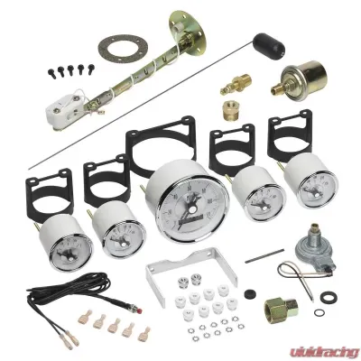 AutoMeter GAUGE KIT; 5 PC.; 3 3/8in./2 1/16in.; ELEC. SPEEDO W/WHEEL ODO; PRESTIGE PEARL - 2007
