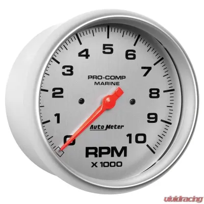 AutoMeter GAUGE; TACHOMETER; 5in.; 10K RPM; MARINE SILVER - 200801-33