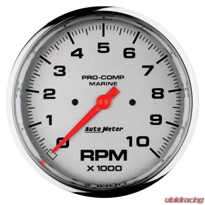 AutoMeter GAUGE; TACHOMETER; 5in.; 10K RPM; MARINE CHROME - 200801-35