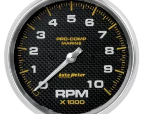 AutoMeter GAUGE; TACHOMETER; 5in.; 10K RPM; MARINE CARBON FIBER