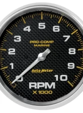 AutoMeter GAUGE; TACHOMETER; 5in.; 10K RPM; MARINE CARBON FIBER                                     - 200801-40 - Image 3