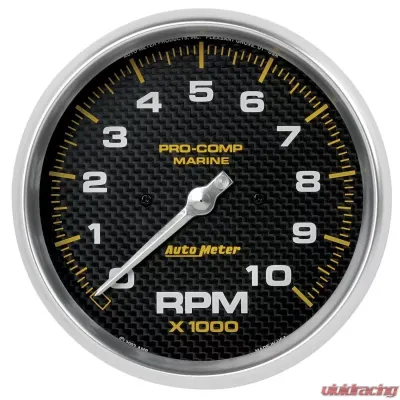 AutoMeter GAUGE; TACHOMETER; 5in.; 10K RPM; MARINE CARBON FIBER - 200801-40