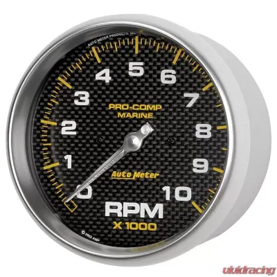AutoMeter GAUGE; TACHOMETER; 5in.; 10K RPM; MARINE CARBON FIBER - 200801-40