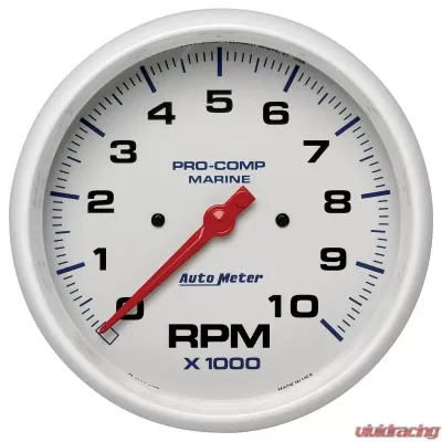 AutoMeter GAUGE; TACHOMETER; 5in.; 10K RPM; MARINE WHITE - 200801