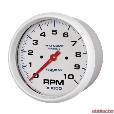 AutoMeter GAUGE; TACHOMETER; 5in.; 10K RPM; MARINE WHITE - 200801