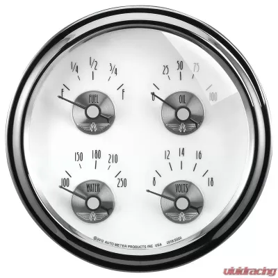 AutoMeter GAUGE; QUAD; 5in.; 240OE-33OF; ELEC; PRESTIGE PEARL - 2019