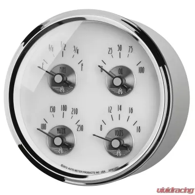 AutoMeter GAUGE; QUAD; 5in.; 240OE-33OF; ELEC; PRESTIGE PEARL - 2019