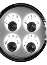 AutoMeter GAUGE; QUAD; 5in.; 240OE-33OF; ELEC; PRESTIGE PEARL                                     - 2019 - Image 3
