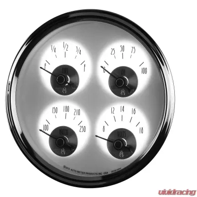 AutoMeter GAUGE; QUAD; 5in.; 240OE-33OF; ELEC; PRESTIGE PEARL - 2019