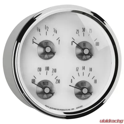 AutoMeter GAUGE; QUAD; 5in.; 240OE-33OF; ELEC; PRESTIGE PEARL - 2019
