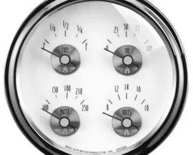 AutoMeter GAUGE; QUAD; 5in.; 0OE TO 90OF; ELEC; PRESTIGE PEARL