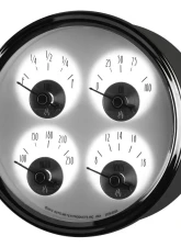 AutoMeter GAUGE; QUAD; 5in.; 0OE TO 90OF; ELEC; PRESTIGE PEARL                                     - 2020 - Image 3